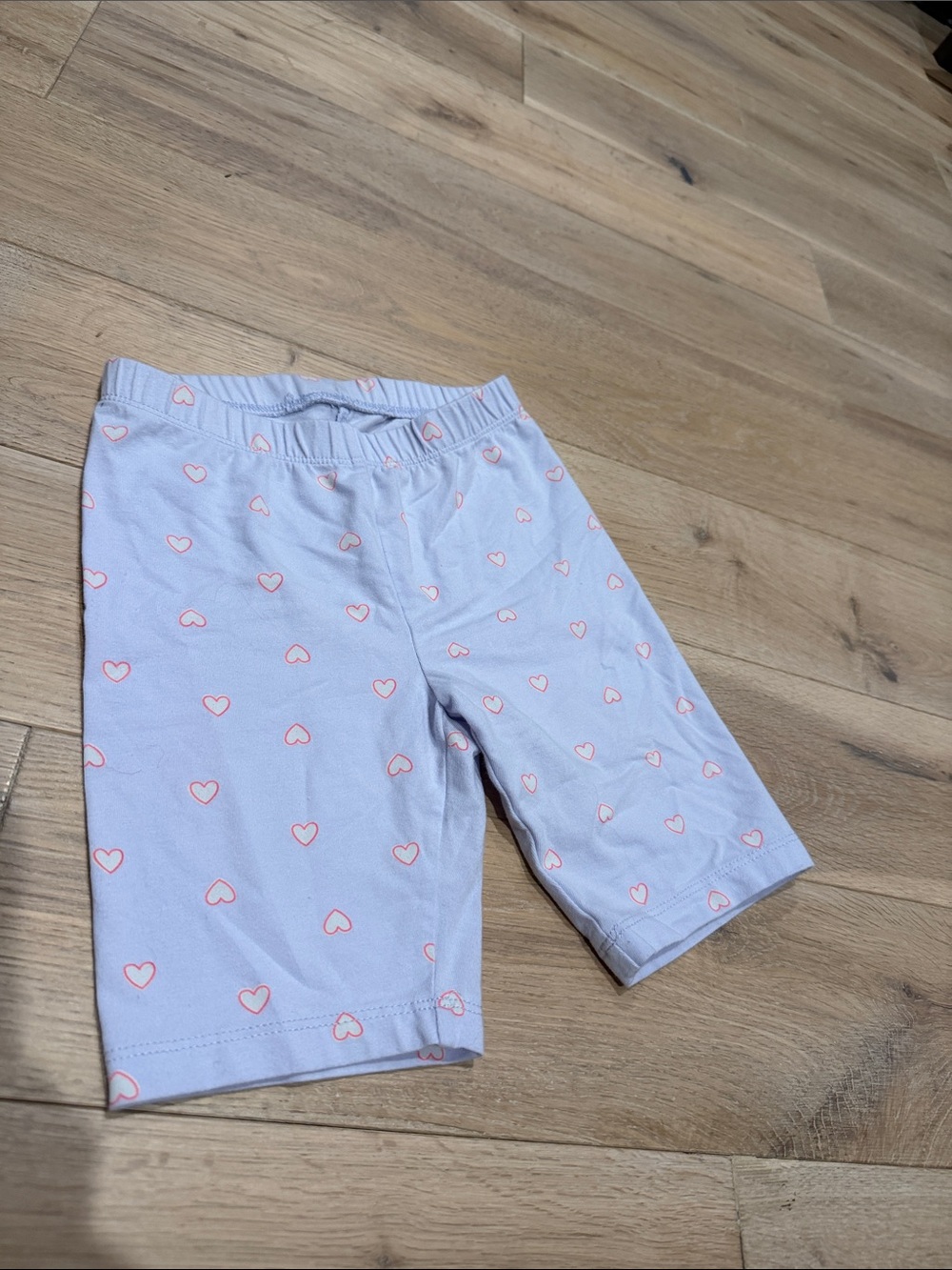 Cat & Jack Light Lavender Pajama Bottoms with Pink Heart Print